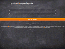 Tablet Screenshot of gratis-rechnungsvorlagen.de